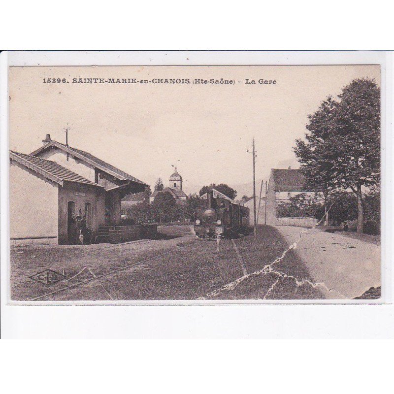 SAINTE-MARIE-en-CHANOIS: la gare, train - très bon état