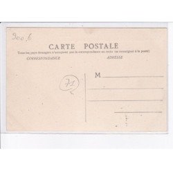 SAONE ET LOIRE: en boulletrue, ferme malfondet, battage du blé - très bon état