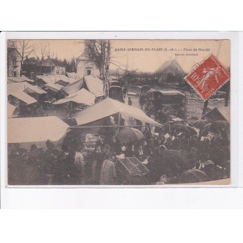 SAINT-GERMAIN-du-PLAIN: place du marché - très bon état