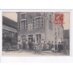 JAMBLES: la place et l'épicerie, chocolat menier - très bon état