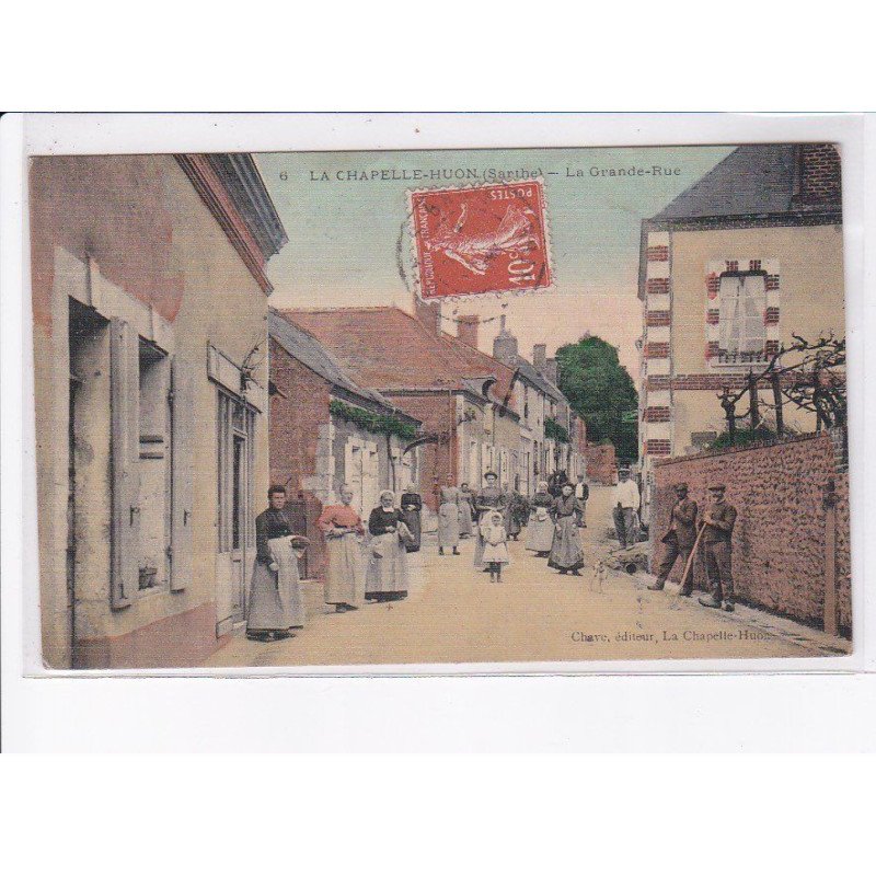 LA CHAPELLE-HUON: la grande rue - très bon état