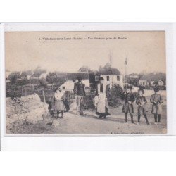 VILLAINES-sous-LUCE: vue générale prise du moulin - très bon état