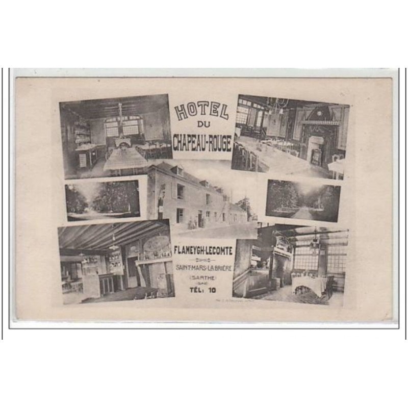 SAINT MARS LA BRUYERE : hôtel du Chapeau Rouge - très bon état