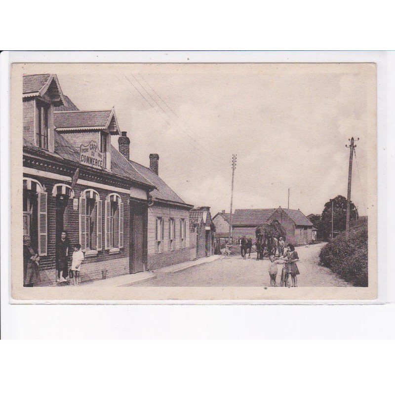 MORCOURT: café du commerce et rue du péronne - très bon état