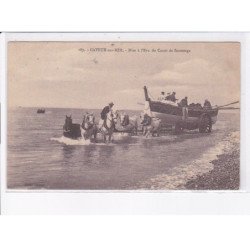 CAYEUX-sur-MER: mise à l'eau du canot de sauvetage - très bon état