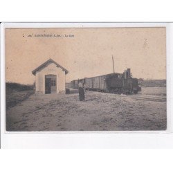SAINTE-MARIE: la gare, train - état (décollée)