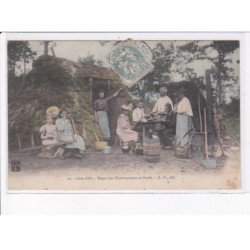CÔTE D'OR: repas des charbonniers en forêt - état