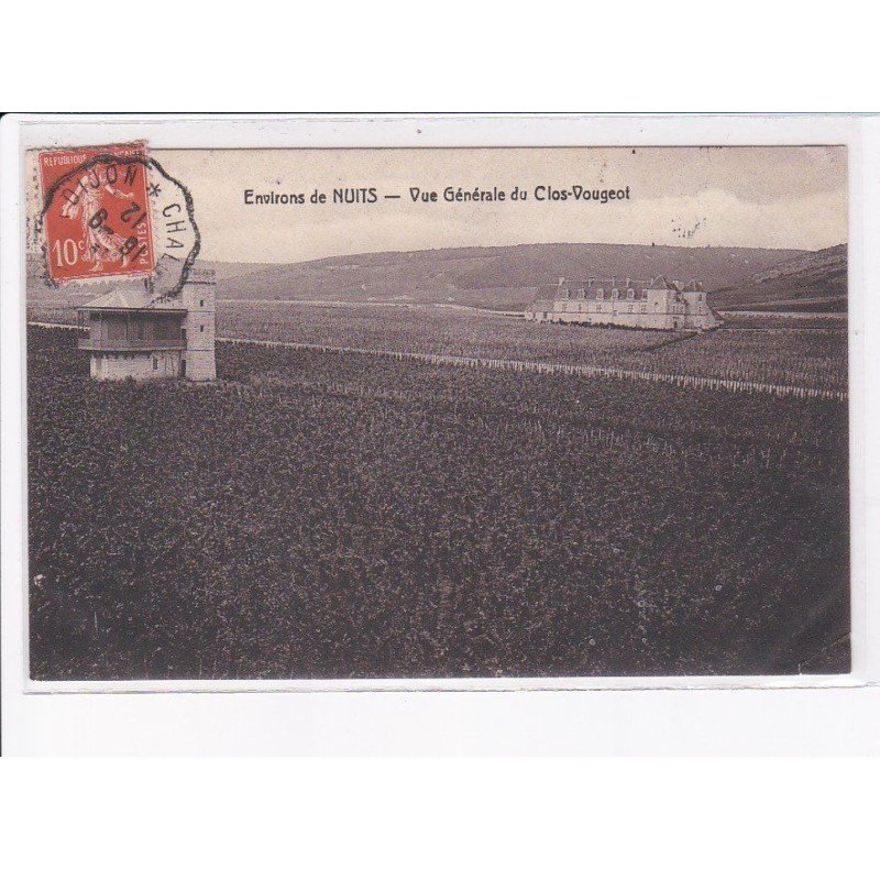CÔTE D'OR: vue générale du clos-vougeot - très bon état