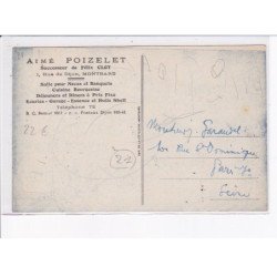 CÔTE D'OR: salle de banquets, café restaurant de l'arquebuse - très bon état