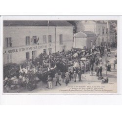 SAINTE-MAURE: comice de ste-maure, 1907, musique de vaux donnant une aubade, automobile sans chevaux - très bon état