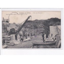 environs SAINT-POIS: bois de montjoie, carrière de granit (legorgeux et cie) - état