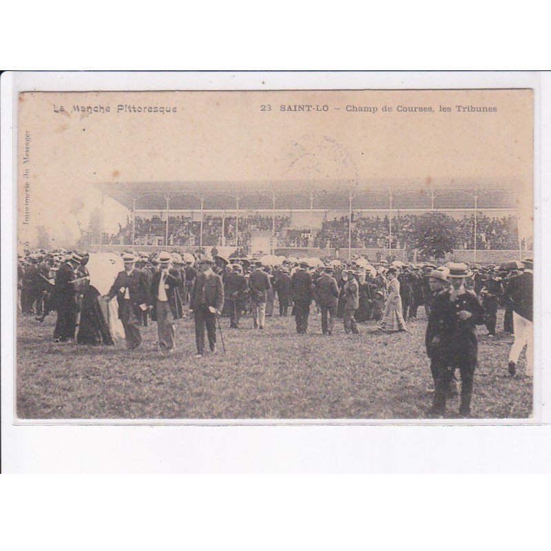 SAINT-LÔ: champ de courses, les tribunes - état