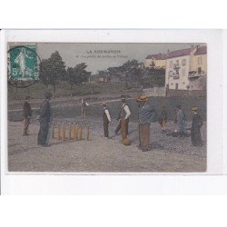 MANCHE: la partie de quilles au village - très bon état