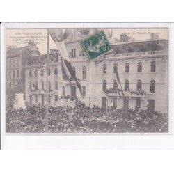 COUTANCES: inauguration de l'hôtel-de-ville et du monument tourville 1907 - très bon état
