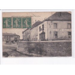 BEUVILLERS: café poilu et la place - très bon état