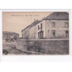 BEUVILLERS: café "poilu" et la place - très bon état