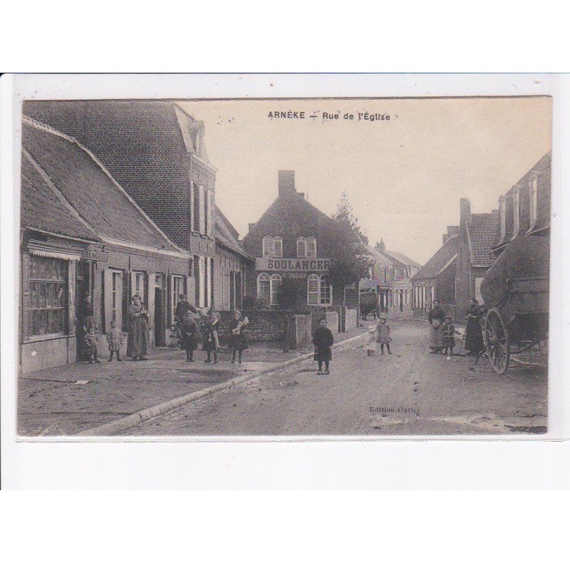 ARNEKE: rue de l'église, cachet - très bon état