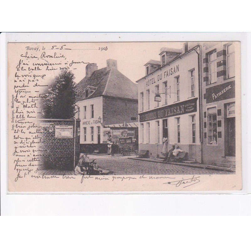 BAVAY: hôtel du faisan - très bon état