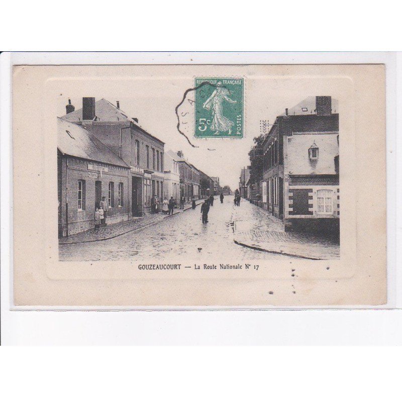 GOUZEAUCOURT: la route nationale n°17 - très bon état