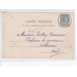 LANDRECIES: en 1894, fossé et fortifications précédant la porte de france - très bon état