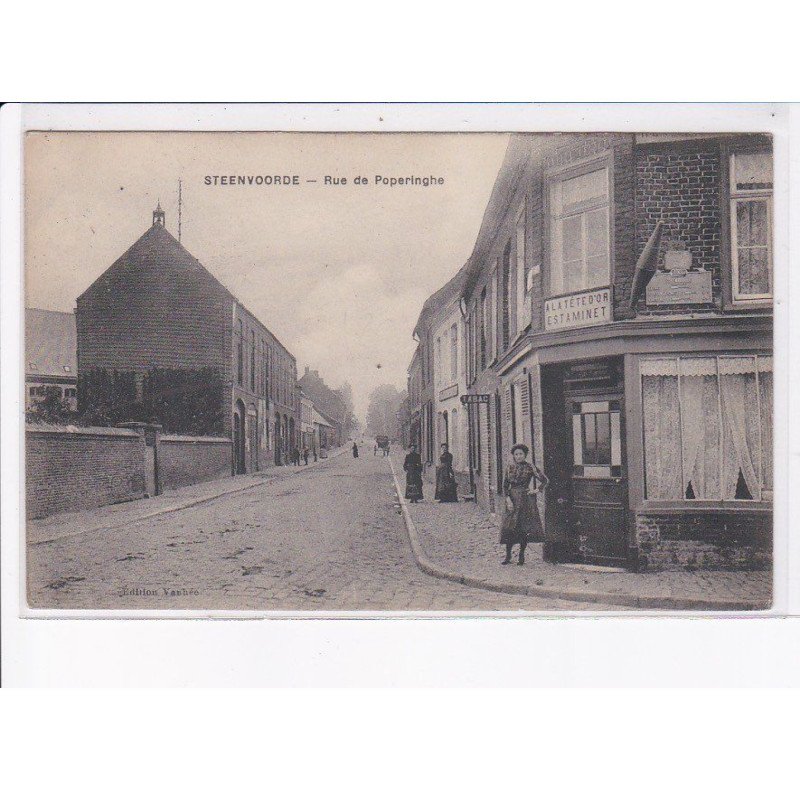 STEENVOORDE: rue de poperinghe, a la tête d'or estaminet - très bon état