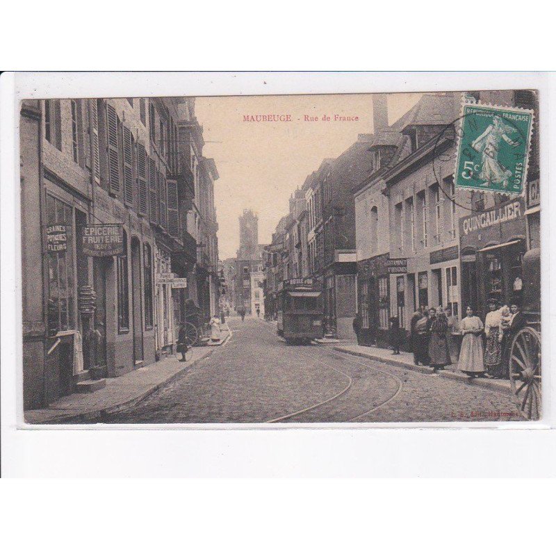 MAUBEUGE: rue de france, tramway - très bon état