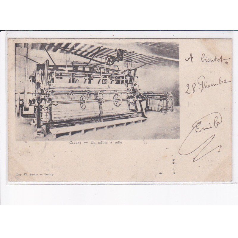 CAUDRY: un métier à tulle - très bon état
