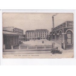 LILLE: vue des usines et magasin, automobile - état