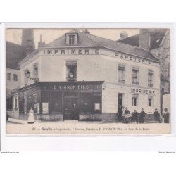 SENLIS: imprimerie, E. Vignon - très bon état