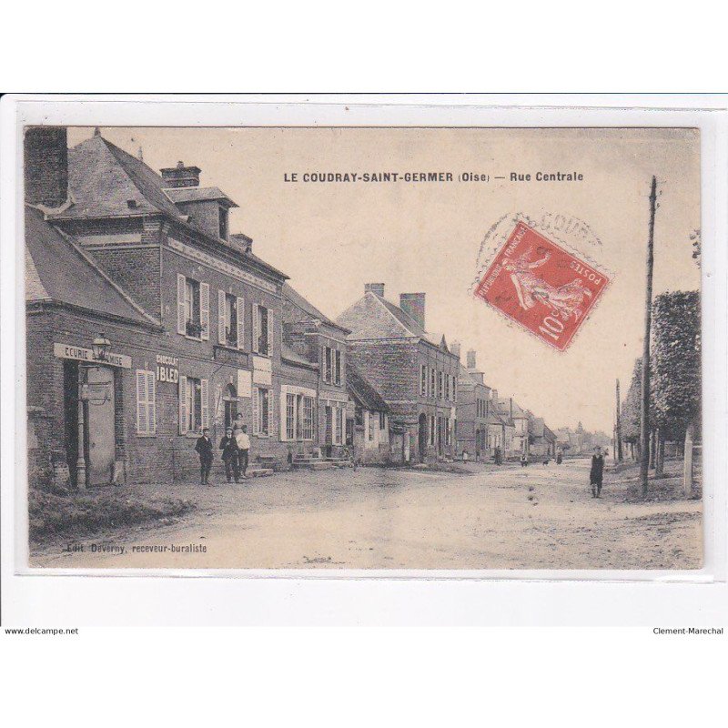 LE COUDRAY-SAINT-GERMER: rue centrale - très bon état