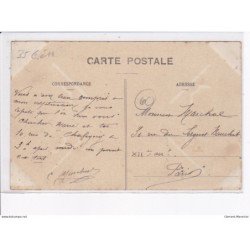 FONTAINE-LAVAGANNE: la place de la mairie et l'école - état