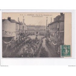 COMPIEGNE: fêtes du tsar (septembre 1901) sortie des souverains - très bon état