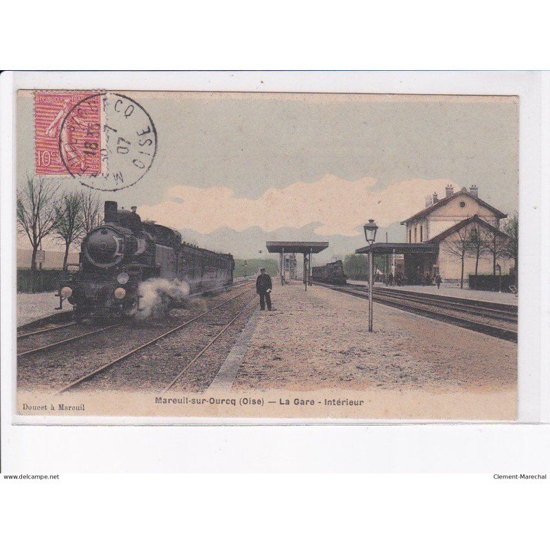 MAREUIL-sur-OURCQ: la gare, vue intérieure - très bon état