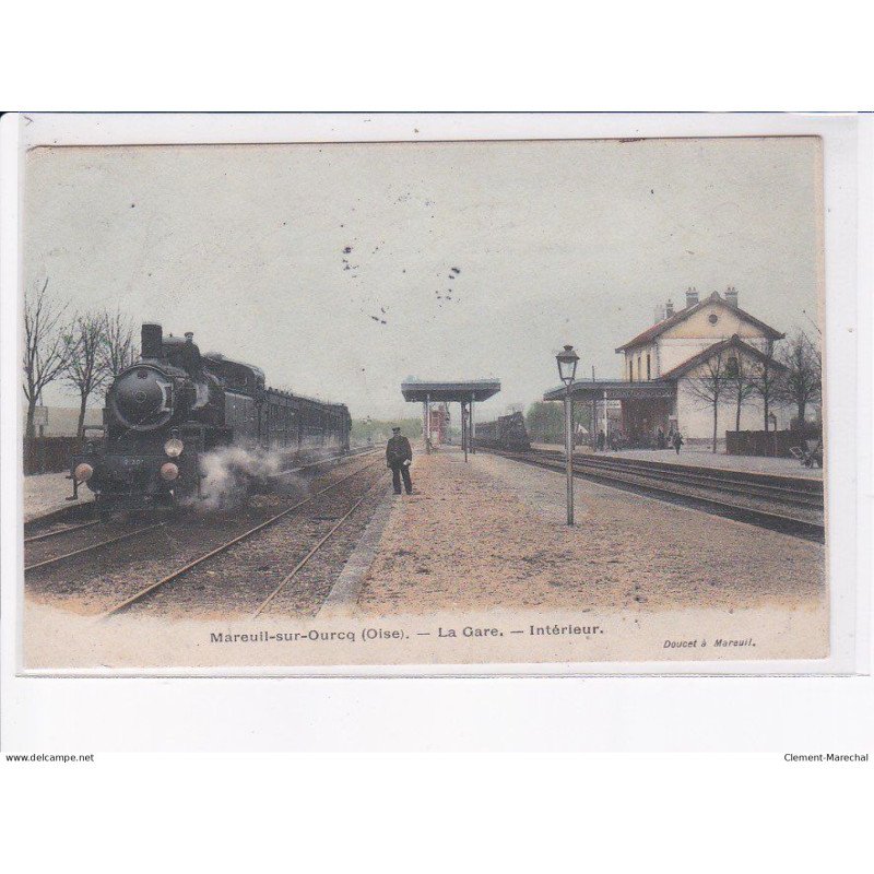 MAREUIL-sur-OURCQ: la gare, intérieur - très bon état