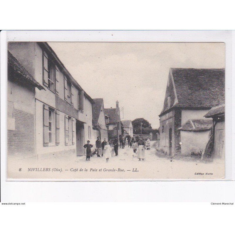 NIVILLERS: café de la paix et grande-rue - très bon état