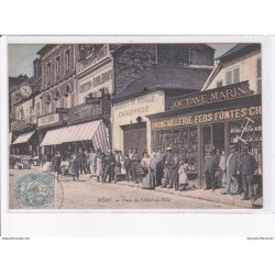 MERU: place de l'hôtel-de-ville, quincaillerie fers fontes, octave marin, - très bon état