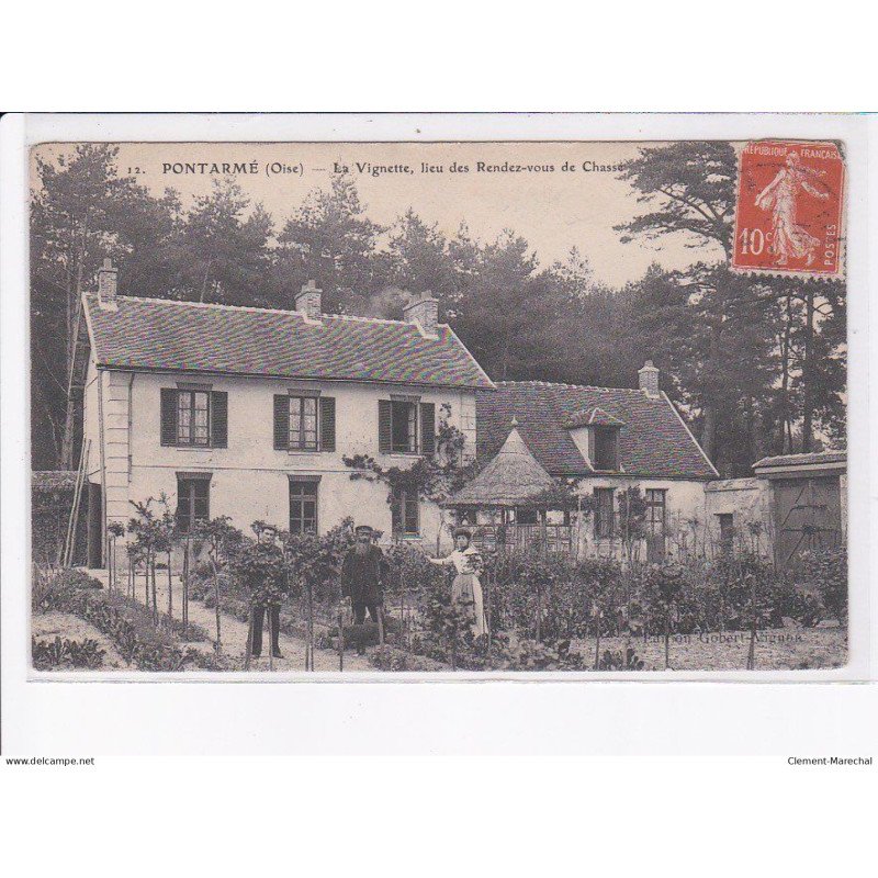 PONTARME: la vignette, lieu des rendez-vous de chasse - très bon état