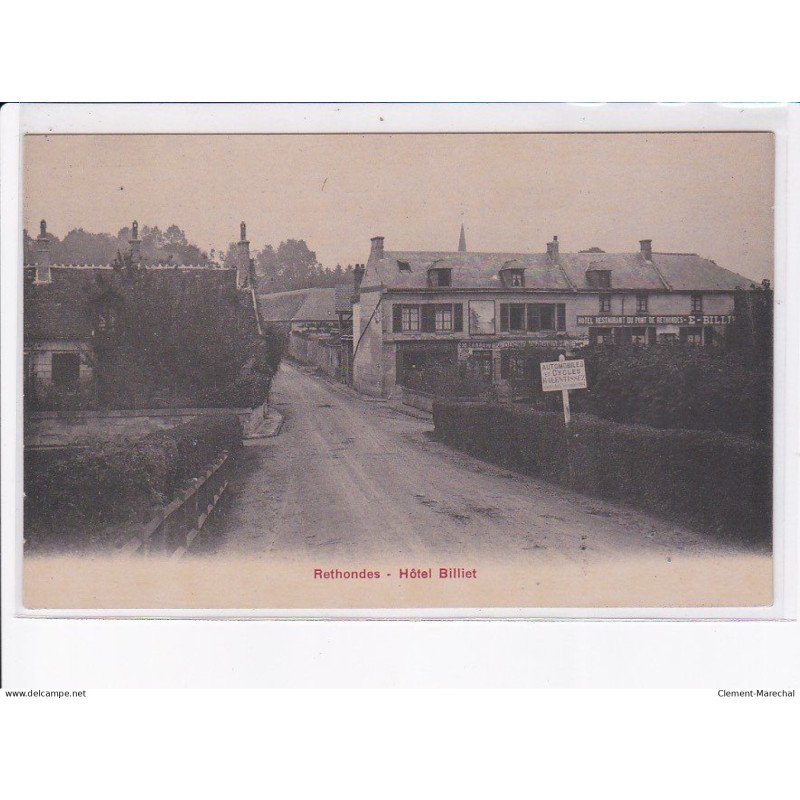 RETHONDES: hôtel billiet - très bon état