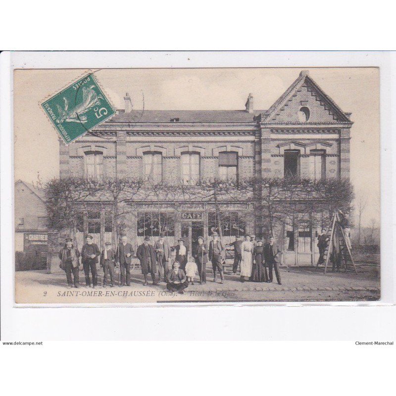 SAINT-OMER-en-CHAUSSEE: hôtel de la gare, café - très bon état