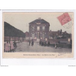 SAINTE-GENEVIEVE: la mairie et la place - très bon état