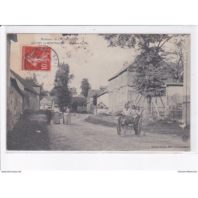 AUCHY:-ma-MONTAGNE: scène de village - état