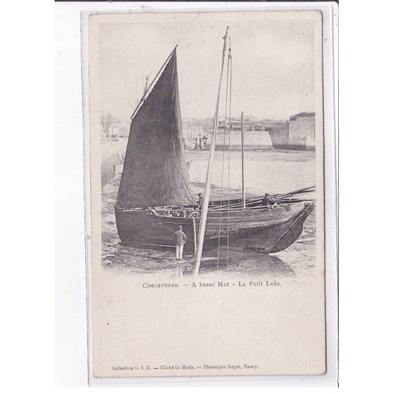 CONCARNEAU: a basse mer, le petit lolo - très bon état