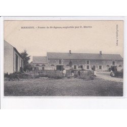 MARIGNY: ferme de saint-agnan, exploitée par O. Martin - très bon état