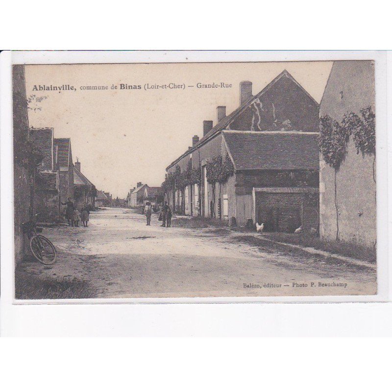 ABLAINVILLE: commune de binas, grande-rue - très bon état