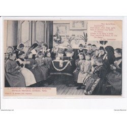 ARGENTAN: atelier des jeunes dentellières, dentelles véritables - très bon état