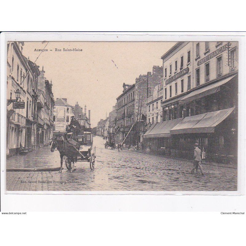 ALENCON: rue saint-blaise, attelage - très bon état