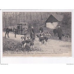 BELLÊME: forêt de bellême, une chasse, un relais de chiens à la cabanne de la vallée du creux - très bon état