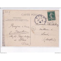 FLERS: la rue de la gare, défilé des mutualistes de l'orne - très bon état