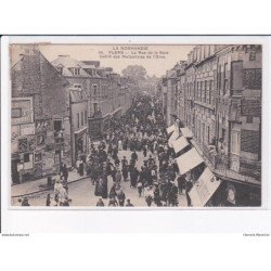 FLERS: la rue de la gare, défilé des mutualistes de l'orne - très bon état