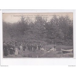 TOUROUVRE: forêt du pêrche, étang de la moussuette, la sortie de l'eau - très bon état